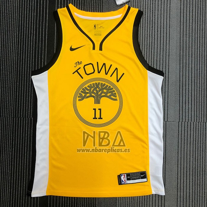 Camiseta Golden State Warriors Klay Thompson NO 11 Earned Amarillo